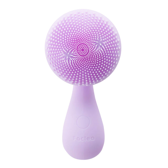 KALOS BEAUTY TECHNOLOGY [Refreshing pores!
 ] Faclea Electric Facial Cleansing Brush Sonic Magnetic Waterproof Vegetable Silicone Gentle on Skin (Pastel Purple)