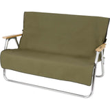 Captain Stag FIRE PROOF UP-2683/UP-2684/UP-2685 Bench Cover, Bench Cover, Flame Retardant Fabric, with Back Pocket [Olive/Brown Duck/Black]