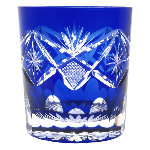 Sumida Edokiriko-kan Old Glass (With Presentation Box), Fishfish in Bright (Indigo) TO-402