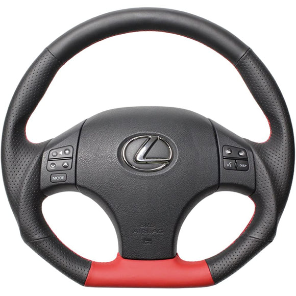 REAL (Real) Steering [Lexus IS (20 series)] Red Selection (All Leather Red Stitch) ISD-LPB-RD