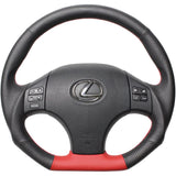 REAL (Real) Steering [Lexus IS (20 series)] Red Selection (All Leather Red Stitch) ISD-LPB-RD