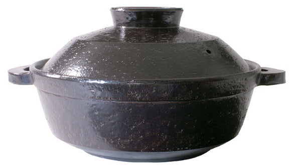 Hase GARDEN IH CORRESPONDING HEALTHY Steamed pot EXERCISE Black Glazed (Large) NC - 23