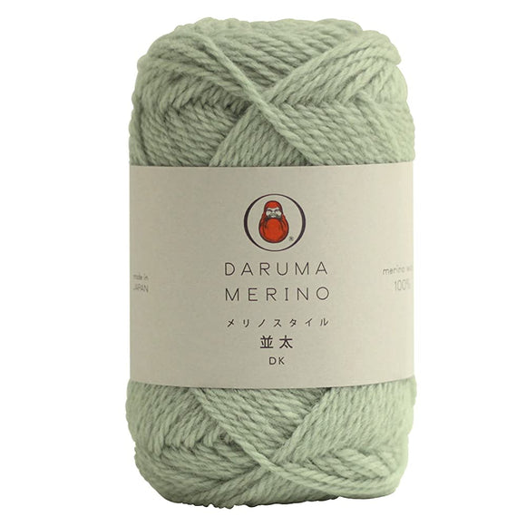 Yokota DARUMA 01-5550 Merino Style Yarn, Medium Thick, Col. 16, Green, 1.4 oz (40 g), Approx. 29.4 ft (88 m), Set of 10