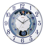 MAG W-726BU Wall Clock, Radio Clock, Analog, Renetta, Quiet, Continuous Second Hand, Melody, Alarm Time Function, Blue