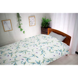 Seora Warm Pile Duvet Cover, Double Long, Lily, Lightweight Type, Blue