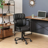 Fuji Boeki 60002 60002 Manchester Office Chair, Desk Chair, Seat Lifting and Lifting Armrests, Seat Locking Function, Synthetic Leather