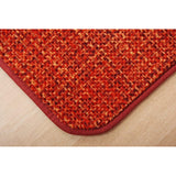 Ikehiko Corporation #5705539 Rug Mat, Carpet, Rectangle, Notebook, Approx. 78.7 x 98.4 inches (200 x 250 cm), Orange, Plain, Smooth