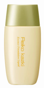 Kazuki Reiko Essence Foundation Liquid (Yellow Beige <1>) Bright skin color Adheres perfectly! No wrinkles, no sebum loss, no dullness, clear skin until night.
 A transparent finish that is resistant to sebum and sweat