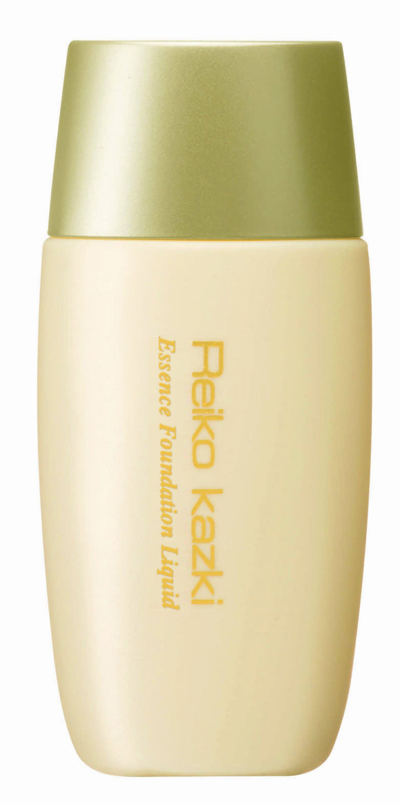 Kazuki Reiko Essence Foundation Liquid (Yellow Beige <1>) Bright skin color Adheres perfectly! No wrinkles, no sebum loss, no dullness, clear skin until night.
 A transparent finish that is resistant to sebum and sweat