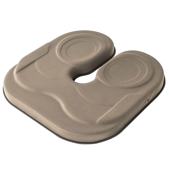 EXGEL The Owl Standard U Cushion, Brown, Hemorrhoids, Office, Tailbone Pain, Postpartum, U-Shaped, Popular, Does Not Hurt Your Coccyx and Buttocks, Made in Japan, Chair, Cushion, Urethane