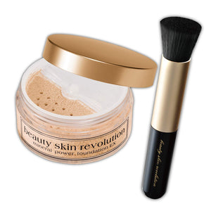 Bihada Revo Mineral Power Foundation EX [10g] + Takumi Brush (Mineral Foundation & Brush Set) Powder (Base Makeup Function)