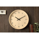 KATOMOKU plywood clock Natural Sweep (Continuous Second Hand) km-34L 12.0 inches (304 mm) (Quartz Watch)