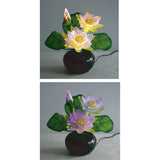 EMUKE-Buddhist altar AND Shinsumae Light Hamper, Luminous Lotus Small Height 30XW30 cm 1311010