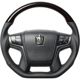 REAL (Real) Steering [210 Crown] Premium Series D Shape Brownwood S210-BKK