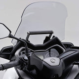 DAYTONA 16802 Motorcycle Screen Clamp Bar for Xmax Screent Bar Holder Ash Silver