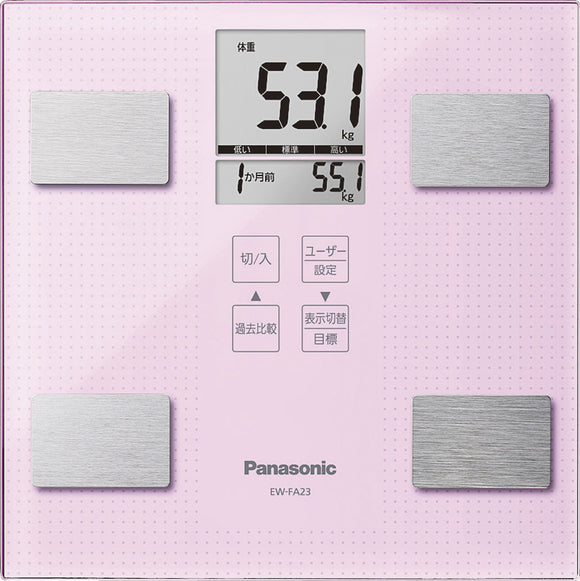Panasonic EW-FA23-M WeightBody Composition Meter, Light Pink
