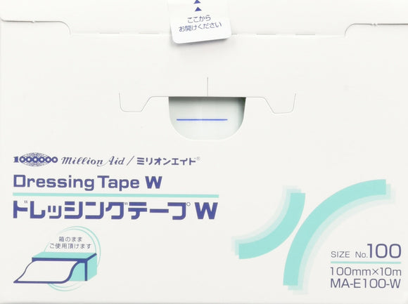 Dressing Tape W No. 100 (3.9 x 32.8 ft (10 cm x 10 m), 1 Roll 684011