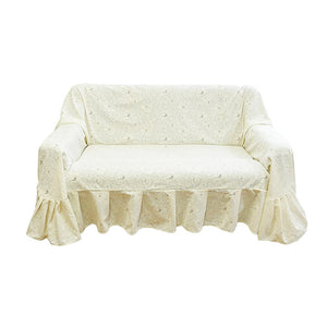 Made in Japan 19313-250 Cotton Blend Jacquard Lace Multi Cover Produced Ivory 78.7 x 98.4 inches (200 x 250 cm)