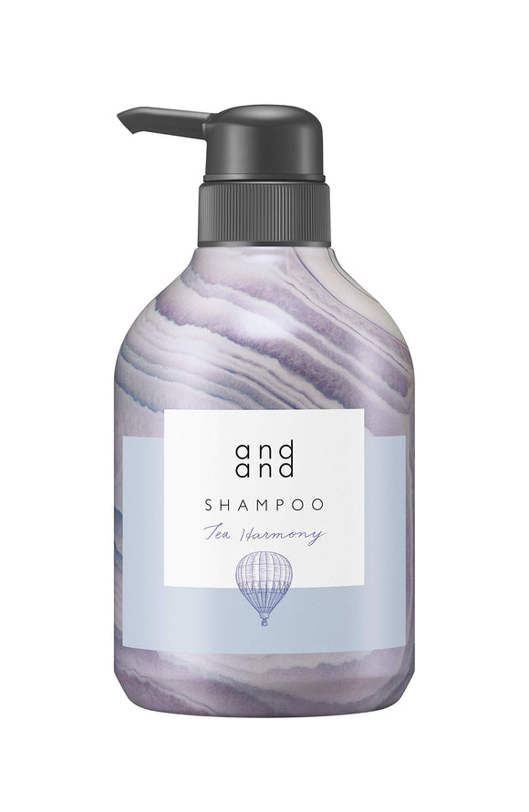 andand Carefree [Tea Harmony Fragrance] Shampoo Pump 480ml [Non-Silicone Formula] 480ml