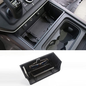 For Shifeng Land Rover Defender 90 110 2020 2021 2022 Abs BLACK CENTER CENTER CNSOLE STORAGE BOX PHONE TRAY NEW DEFENDER