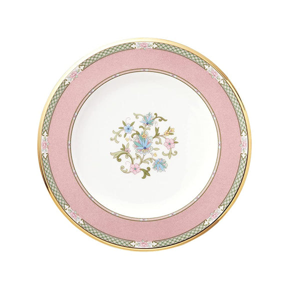 Noritake T59511/9983-7 Noritake Plate, 8.7 inches (22 cm), Yoshino 1 Piece, Pink Bone China