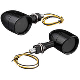 KIJIMA 219-1115 EEVES TURN Signal, Black Body, Smoke Lens, 12V 23W, 2 Pieces