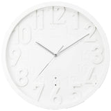 Rhythm 8MY483RH03 Wall Clock, Radio Clock, Continuous Second Hand, Interior Clock, Standard Style 128