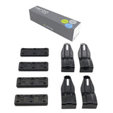 TERZO by Piaa EH428 Roof Rack Base Holders, 4 Pieces, Black