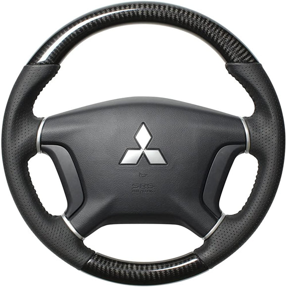 REAL (Real) Steering [Pajero (V8#W/V9#W)] Black Carbon D5-BKC-BK-PAJ