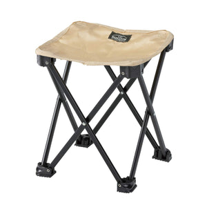 BUNDOK Mini Aluminum Stool M Size BD-116 <Beige / Black / Khaki / Red / Blue> Compact Chair with Storage Case