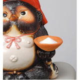 Shigaraki -yaki Figurine Onimon ITS'S RACCOON (Red) Width X Depth: 17.5 X Height 26 cm - 03