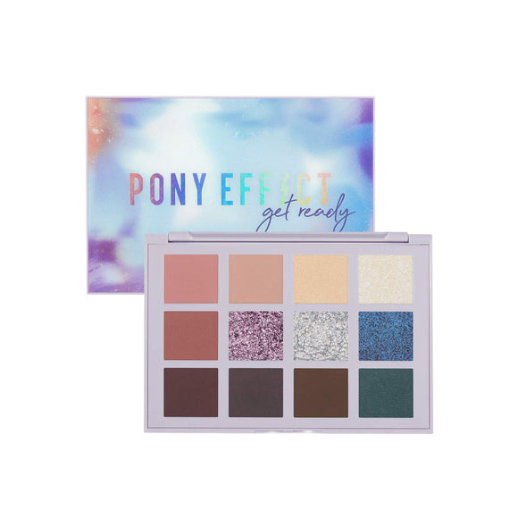 PONY EFFECT Get Lady With Me Palette | High Color Matte Shimmer Glitter Color 12 Color Palette (#UMF)