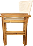 Captain Stag UP-1030 CS Classics Folding Director Chair, White