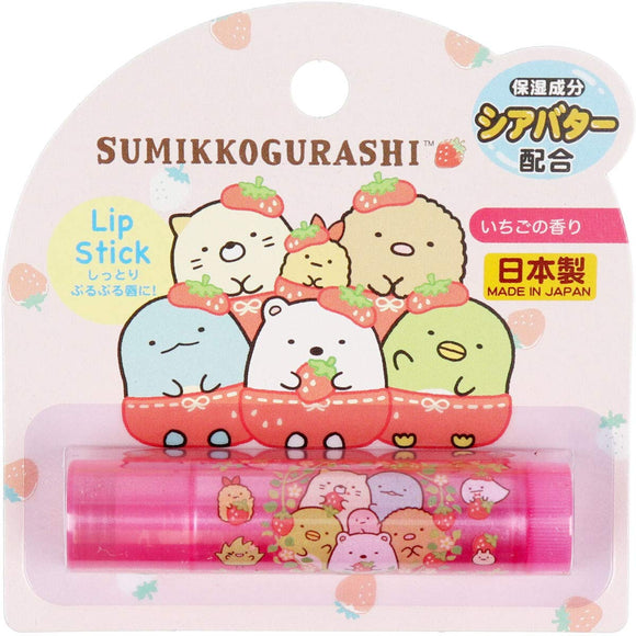 Santan Character Lipstick 6 Sumikko Gurashi Strawberry Fragrance 2g Lip Balm 2g