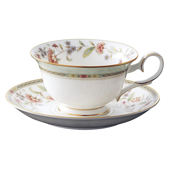 Noritake T50717A/4909 Cup & Saucer (Coffee Tea), 7.5 fl oz (215 cc), Primrose Bone China