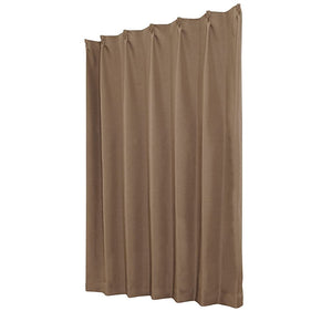 Univeral Blackout Drapery Curtain Effect, Mocha, Width 39.4 x Length 78.7 inches (100 x 200 cm), Set of 2