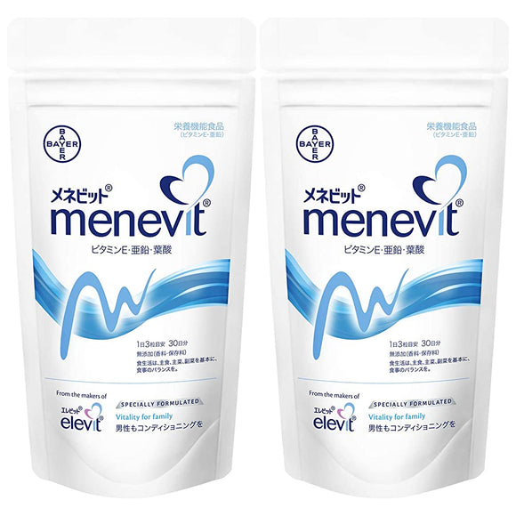 Menevit Menevit 90 tablets x 2 bags / 60 days supply (zinc, vitamin E, folic acid) Bayer Yakuhin