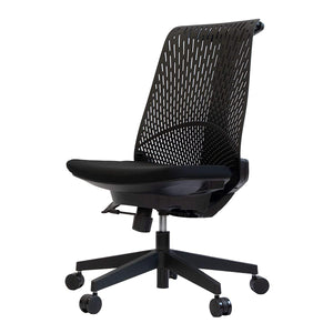 Itoki YL6-BLEL Salida Office Chair, Desk Chair, Mesh Chair, High Back, Black