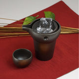 Bloom 60182 Mino Ware Wobble Cooling Sake Set, Kiln Transformation