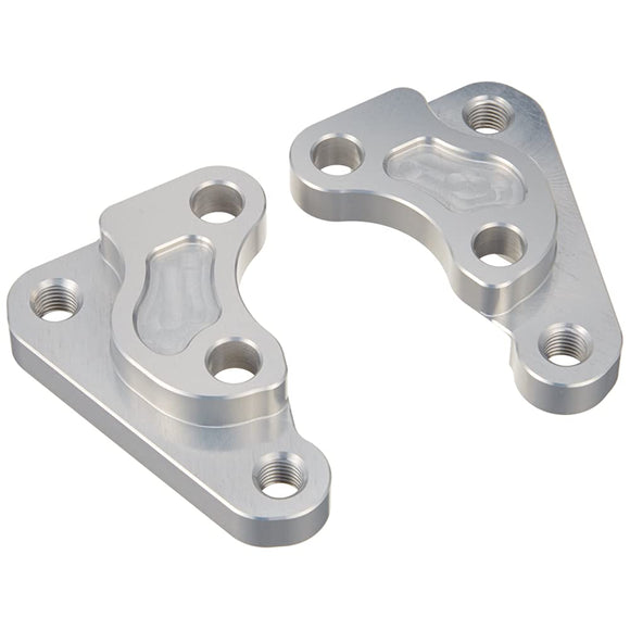 Active 1477002S Front Caliper Support, Silver, Compatible with 1.6 Inches (40 mm) & Standard Rotors (ZZR1100D, Zephyr1100, GPZ900R (A7-A1), etc)