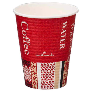 Sunup C2650EC Disposable Cups, 3 Colors, 3.1 x 3.7 x 1.9 inches (7.9 x 9.34 x 4.97 cm), Embossed Cups, Hallmark Cafe, 9.2 fl oz (260 ml), Set of 50