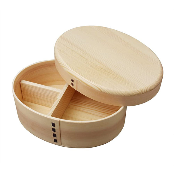 Vigor Trillion Bend Over Your wappa Single Tier Bento Box Oval, Earl, Finish Natural Life01