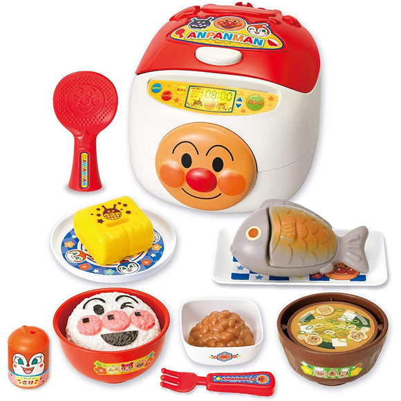 JOYPALETTE Anpanman Swoosh and its Ready Talking Rice Cooker and an Energy x 100 Japanese Food Set, Plastic