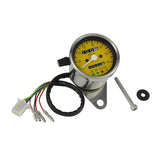 POSH 100014-83 Motorcycle Accessories LED BACKLIGHT 4 Indicator Minimeter Mechanical Yellow Panel SR400 FTR223 ESTREA etc