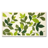 OKA Wilton Weave Entrance Mat, Leaf Green, Corner Adhesion, Approx. 23.6 x 43.3 inches (60 x 110 cm), Ivory, Made in Japan