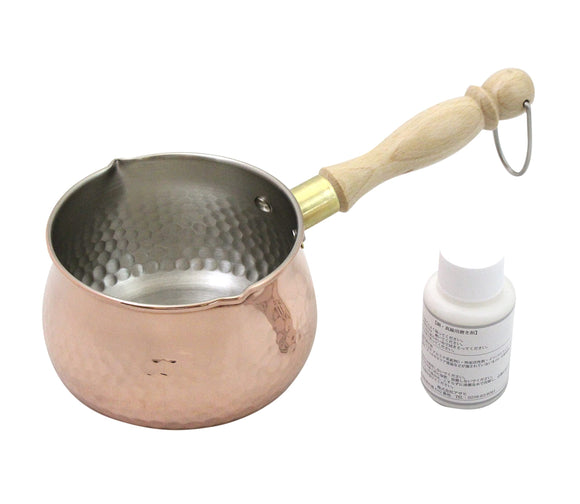 Castle Enterprise Asahi Copper Milk Pan, Gift Packaging
