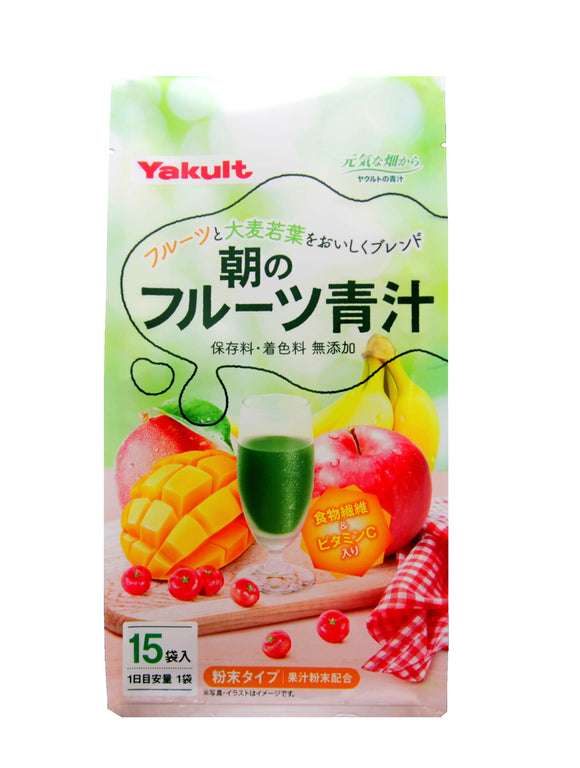 Yakult morning of fruit green juice 7gx15 bags