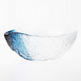 Toyo Sasaki Glass Large Bowl Kiyoku Made in Japan Blue Approx. Diameter 8.3 x 3.1 inches (21 x 8 cm) 41255SHB