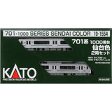 KATO 10-1554 N Gauge 701 Series 1000 Series Sendai Color, 2 Car Set, Railway Model Train