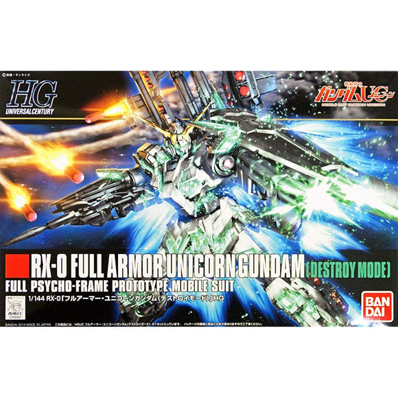Bandai Hobby HGUC #178 Full Armor Unicorn Gundam Model Kit (1/144 Scale)